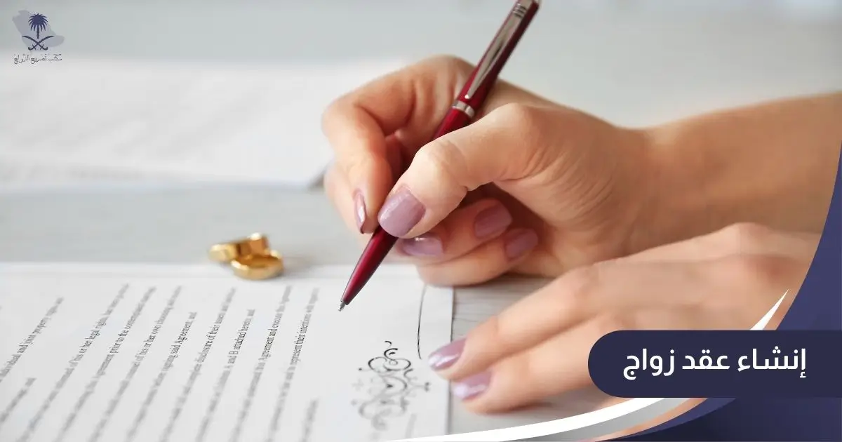 إنشاء عقد زواج