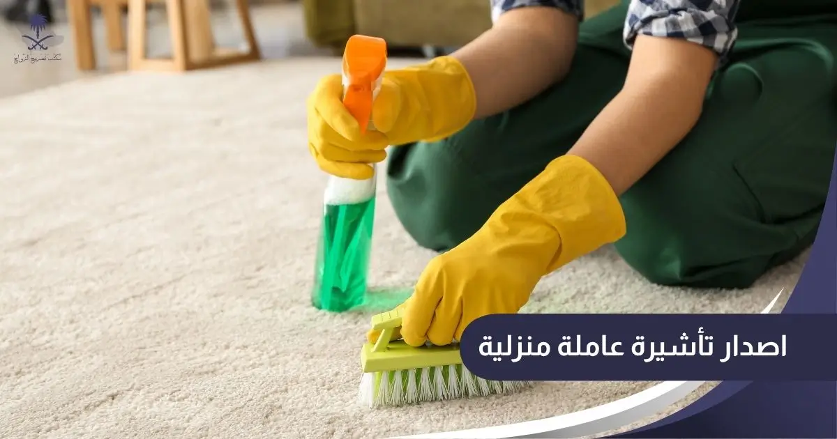 اصدار تأشيرة عاملة منزلية